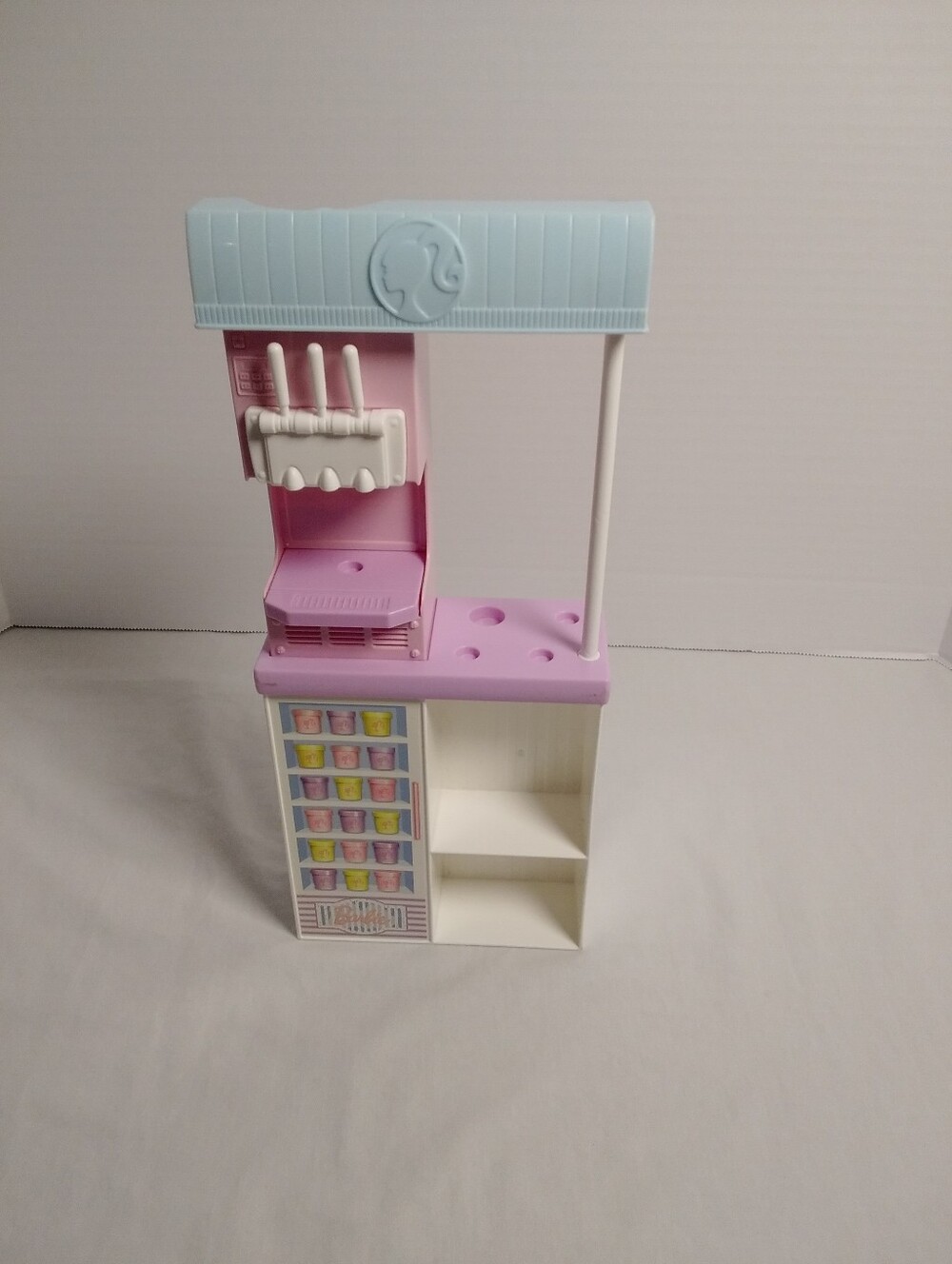 Barbie  Pink and Light Blue Play Ice Cream Stand Toy